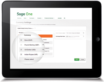 hc accountants SagePay tablet